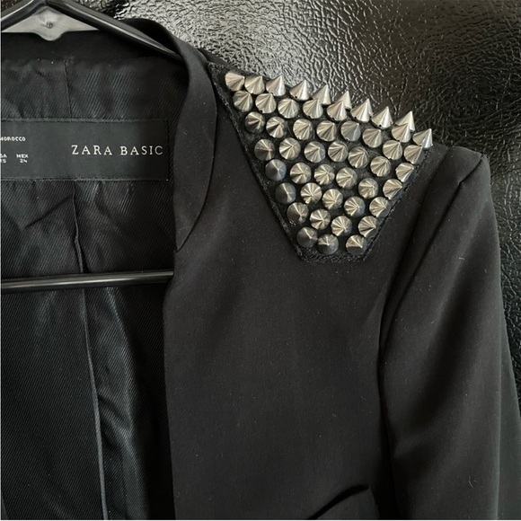 Spiked studded long line jacket blazer - Picture 5 of 12